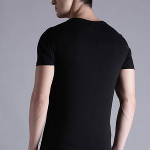 T-shirt pour homme en coton 100% OEM, col rond de haute qualité, impression personnalisée du logo, manches courtes, respirant, coupe classique - Product Image 2