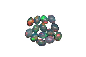 Vente en gros naturel éthiopien blanc feu ovale en forme d'opale cabochon de pierres précieuses en vrac coupé pour la fabrication de bijoux lot de pierre du fournisseur - Product Image 3
