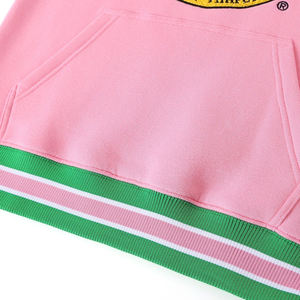 Sudadera de Forro Polar con Cuello Redondo para Hombre, Personalizada con Bordado Chenille de la Fraternidad Aka Pink, Transpirable, de Poliéster/Algodón, Talla Grande - Product Image 6