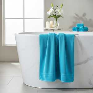 MYT-EX 100% Turkish Cotton Hotel Bath <b>Towel</b> 70x140cm Super Absorbent Durable Large Soft Premium Modern Jacquard Woven Bathroom - Product Image 1