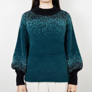 Suéter de lana transpirable cálido de Invierno para mujer de alta calidad 2025, grosor fino personalizado con posición de logotipo frontal - Product Image 5