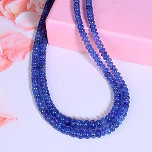 Lab Grown Blue SapphireทรงกลมลูกปัดRoyal Blue Sapphireอัญมณีลูกปัดเครื่องประดับทําลูกปัดผู้หญิงสร้อยคอโซ่ - Product Image 2