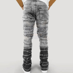 Thiết Kế Độc Đáo Top Bán Trọng Lượng Nhẹ Giản Dị Tối Của Nam Giới loe Và Xếp Chồng Lên Nhau Quần Chất Lượng Cao Cấp Bền 100% Cotton - Product Image 5