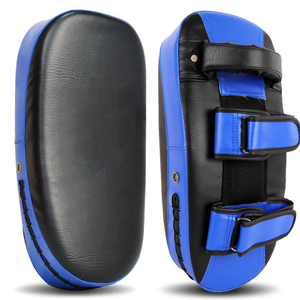 Manoplas de boxeo curvadas hechas de cuero Target Boxing Pads Training Focus Pads Kick Boxing Maui Thai MMA Protector bucal Guantes DE BOXEO - Product Image 4