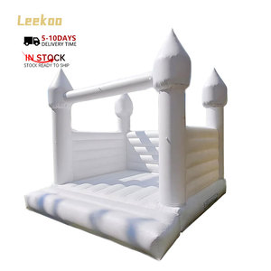 Maison de saut blanche gonflable commerciale château rebondissant porcelaine maison de <span class=keywords><strong>village</strong></span> de noël maison de rebond blanche bon marché - Product Image 2