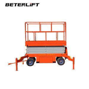 โต๊ะยกไฮดรอลิกแบบกรรไกร 8 เมตร 10 เมตร รถยกแบบกรรไกรเคลื่อนที่ แท่นยกแบบกรรไกรเคลื่อนที่ แท่นทำงานบนที่สูงสำหรับการขนย้ายวัสดุในโรงงาน - Product Image 6