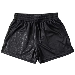 Summer High Street Style Canvas Mesh Sports Custom Men's Gym Shorts 5 Inch Inteam Quick Dry Breathable - Product Image 1