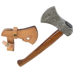 Venta al por mayor personalizado de alta calidad OEM ODM servicio supervivencia hecho a mano Damasco acero vikingo hacha Damasco acero caza Camping hacha - Product Image 6