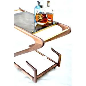 New Trending Luxury <b>Plastic</b> Trolley with Wheels Handmade Multi-Purpose <b>Kitchen</b> Eco-Friendly Zahid Exports safe - Product Image 3