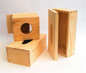 Boîte à mouchoirs et organisateur multifonctionnel en bois sculpté décoratif, fait à la main, en bois de rose écologique, pour la maison et la vaisselle de restaurant - Product Image 3