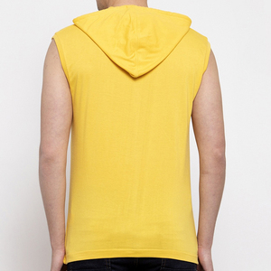 Wholesale <b>Sleeveless</b> Pullover <b>Hoodie</b> Boy's Workout Gym Sweatshirt Logo Printing Manufacturer <b>Sleeveless</b> Hoodies - Product Image 2