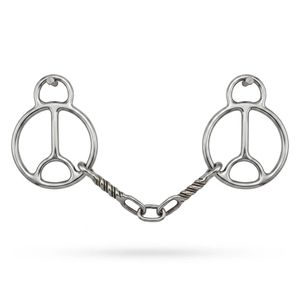 Bocado de Montura para Caballo de Acero Inoxidable Pulido con Boca Cerrada y Suave para Equitación - Product Image 1