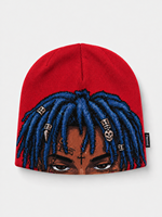 Bonnets personnalisés en jacquard thermique d'hiver avec logo graphique, design imprimé en strass, fabrication de qualité, bonnets de créateur hip-hop