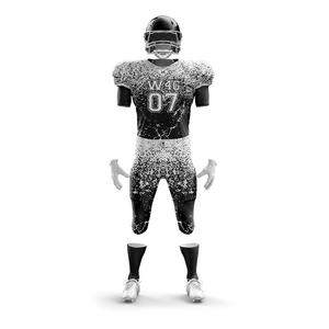 Ensemble de maillots et shorts de football américain pour jeunes personnalisés de haute qualité pour hommes 100% polyester respirant à séchage rapide Tailles plus grandes Uniformes - Product Image 2