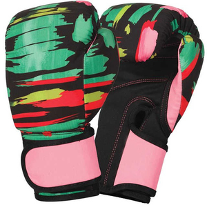 Guantes de boxeo profesionales de alta calidad para entrenamiento Guantes de cuero de perforación de Kickboxing de alta resistencia - Product Image 1