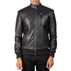 Chaqueta de Cuero PU Duradera para Hombre con Cuello Alto, Bolsillos de Lona, Moda Otoño Invierno, Chaqueta Más Vendida para Hombre - Product Image 1