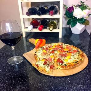 Plato de pizza de bambú de alta calidad con asa, vajilla de nuevo diseño para restaurantes, fiestas, Vietnam, venta al por mayor, precio económico - Product Image 5