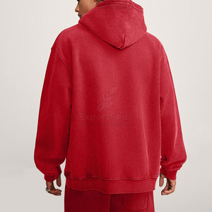 Nuevo diseño superventas básico ácido lavado sudaderas con capucha bajo MOQ venta al por mayor hombres ácido lavado sudaderas con capucha para la venta - Product Image 3