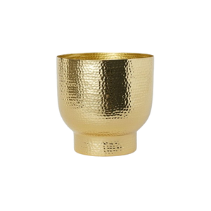 Maceta Decorativa de Metal para Balcón, Forma Redonda, Color Dorado, Diseño Clásico, Maceta para Decoración de Restaurantes - Product Image 6