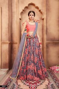 Nuevo diseño rosa Color nupcial Lehenga Choli, boda Lehenga Choli con blusa y duppata - Product Image 3