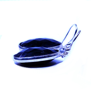 Boucles d'oreilles en argent Labradorite fiançailles mariage porter des pierres précieuses en argent sterling 925 plaqué or pour femmes - Product Image 4