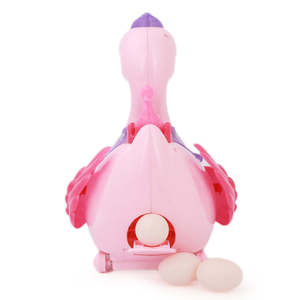 หงส์วางไข่พร้อมไฟและเสียงเพลง - สีชมพู - Product Image 4