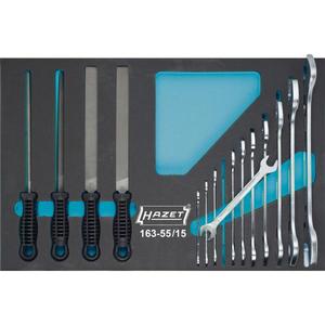 Juego de Herramientas Hazet de 15 Piezas con Llaves de Boca Doble y Limas - Product Image 1