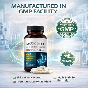 High Strength Probiotic Capsules 200 Billion CFU 40 Strains Digestive Enzymes Gut Health Support <strong>Supplement</strong> - Product Image 6