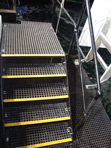 Ngoài trời Việt Nam mới an toàn hàng đầu tấm sợi thủy tinh chống trượt 1220x2440x50mm cường độ cao không phụ Bìa <span class=keywords><strong>FRP</strong></span> Grating - Product Image 5