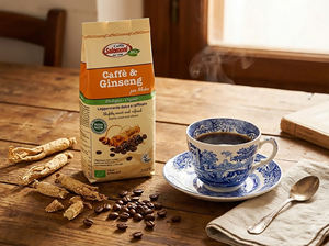 Organic Coffee and Ginseng Vegan 250g <b>Bag</b> Ground Powder for Moka Domestic Use GVERDI Italian Food Selection Made in Italy - Product Image 3