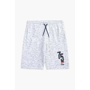 กางเกงขาสั้นบาสเก็ตบอลลายกราฟิกสีขาวมีแบรนด์สำหรับผู้ชายกางเกงขาสั้นพิมพ์โพลีเอสเตอร์แบบสปอร์ตเอวยางยืดขนาด XXS ขนาด XXS โลโก้รูปแบบผ้าฝ้าย - Product Image 2