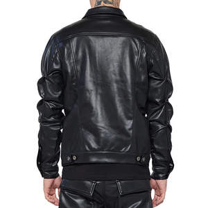 Veste en cuir d'agneau véritable de haute qualité, super chaude, veste bomber en cuir pour homme, veste pour homme - Product Image 5