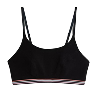 Conjunto de Brasier Deportivo para Mujer, con Tirantes Ajustables en la Espalda, Sin Varillas, Estilo Traje de Baño, Top Corto, Forma de Copa Triangular, Hecho de Poliéster y Algodón - Product Image 2