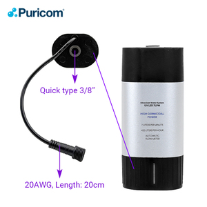 Kit de Tratamiento de Agua Eléctrico con LED UV, Purificador de Agua de 24 V CC para Caudal de 7 L/min, Uso Doméstico y Exterior - Product Image 4