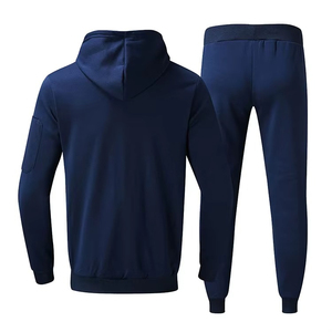 Vêtement de sport à capuche en molleton technique pour hommes, streetwear en gros, hiver, uni, logo personnalisé, respirant, 100% polyester, survêtement - Product Image 2