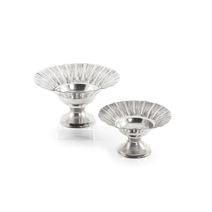 Juego de 2 cuencos de aluminio para bombones Diseño único Forma redonda Frutas secas Dátiles Cuenco para servir a precio barato - Product Image 2