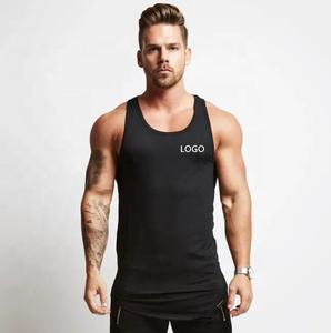 Custom <b>Men's</b> Gym <b>Vest</b> Fitness Singlet Wholesale Cotton <b>Stringer</b> Workout Tank Top Spandex Summer Casual Print Bodybuilding - Product Image 1