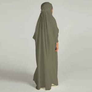 High Quality Fashion Turkish for One Piece Full Length Prayer Khimar Abaya Muslim <b>Dress</b> Ladies 100% Silk <b>Modest</b> - Product Image 4