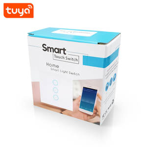 <span class=keywords><strong>Precio</strong></span> de fábrica Interruptor de <span class=keywords><strong>pantalla</strong></span> táctil de pared de luz de la UE 1CH WIFI Tuya Interruptor táctil inteligente Interruptor de 1 banda para lámparas domésticas - Product Image 6