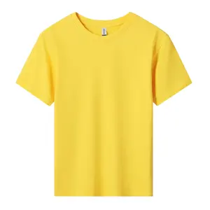Camiseta de manga corta de cuello redondo transpirable cómoda de algodón peinado de 180g de alta calidad para hombres - Product Image 4