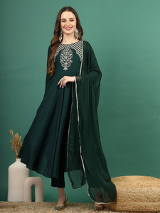 ชุดอินเดียแบบดั้งเดิมชุดสูท salwar kameez มีขอบลูกไม้ชุด najneen dupatta แบบสบายๆของอินเดียและชุดเทศกาล Kurtis จำนวนมาก - Product Image 4