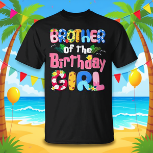 T-shirt per fratello della festa di compleanno a tema famiglia hawaiana - Product Image 3