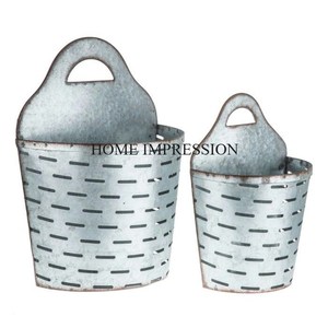 Décoration de jardin Jardinière de fleurs galvanisée de qualité supérieure avec support Pots décoratifs d'intérieur et d'extérieur Jardinière pour jardin Fait à la main - Product Image 5