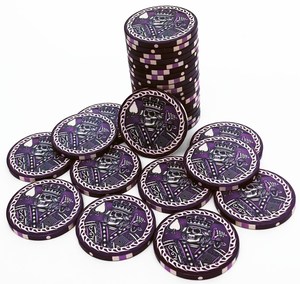 Jetons de poker en céramique personnalisables EPT professionnels de 10 g avec un design de 40 mm, couleur et logo personnalisables pour les casinos et les plateaux - Product Image 2