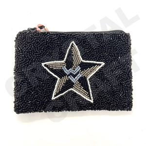 Be Mine Design Customized Seed Beaded Coin Pouch Wallet Beautiful Coin Purse with <b>Fashionable</b> <b>Accessory</b> Features - Product Image 5