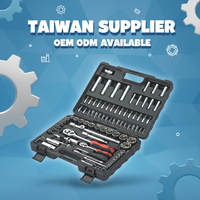 TAIWAN ITA Tools Hand Jeu de clés à douilles profondes en acier au carbone 1/4" 1/2" 92 pièces avec poignée à cliquet à tête coulissante, mallette de transport robuste OEM ODM