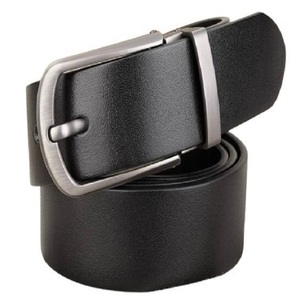 Fabricant de ceintures de créateur en cuir de vache véritable vintage pour hommes avec boucle en laiton nickelé réversible tailles personnalisées - Product Image 3