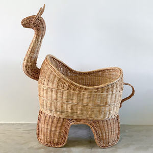 ตะกร้าเก็บของสำหรับเด็ก ใส่ของเล่นและเสื้อผ้า  ตะกร้าหวายแบบยั่งยืน ราคาดี - Product Image 1