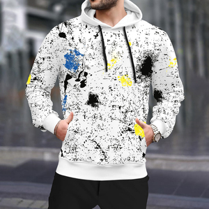 เสื้อฮู้ดผ้าฟลีซสำหรับผู้ชาย, เสื้อมีเชือกผูกคอปกแบบลำลองแห้งเร็วระบายอากาศได้ดีผ้าโพลีเอสเตอร์/ คอตตอนใส่ได้ทั้งชายและหญิงดีไซน์ใหม่2024 - Product Image 5