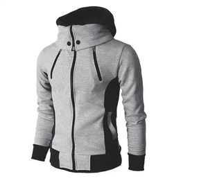 OEM al por mayor diseño personalizado de alta calidad de tela gruesa hombres cremallera Sudadera con capucha 100% algodón polar Sudadera con capucha - Product Image 5